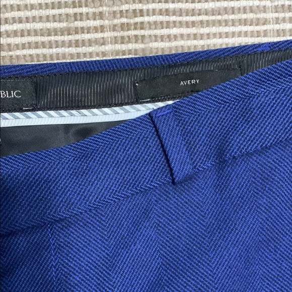 Banana Republic Blue Crop Dress Pants Tailored Fit - Picture 3 of 8
